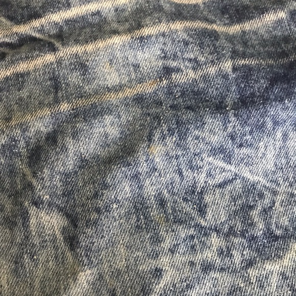 Evolution In Design Men’s Blue Stone Wash Tiger Stripes Long Denim Shorts Sz 40 - Picture 8 of 8